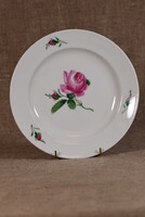 Meissen porcelán tányér Blumen virágfestés rózsa Németország