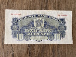 Lengyelország 10 Zlotych 1944 F