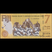 Fidzsi-szigetek / Fiji 7 Dollars 2020 P-122 emlékbankjegy UNC