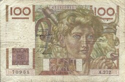 100 frank francs 1948.12.02. Franciaország