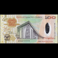 Pápua Új-Guinea 100 Kina 2008 P-37 emlékbankjegy UNC