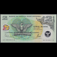 Pápua Új-Guinea 2 Kina 2000 P-21 Polymer emlékbankjegy UNC