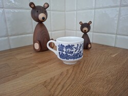 Csodaszép kék-fehér jelzett angol porcelán Churchill England Blue Willow vintage teáscsésze