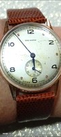 Vintage   18 karátos  férfi karóra ,A.E.C. Watch  nagyon szép állapotban svájci 1940-50