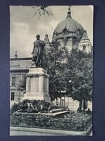 Hollóházi Hódmezővásárhely Kossuth statue old postcard