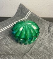 Art deco malachit üveg ékszertartó doboz!