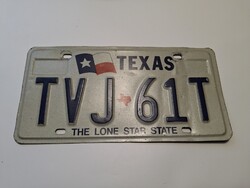 Old American license plate, metal plate, USA license plate