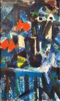 .Tóth Imre (1929 - 2004) Pipacsok Csendélet c. Képcsarnokos festménye EREDETI GARANCIÁVAL !