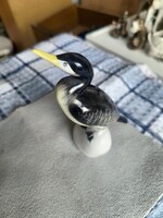 Gyönyörű hibátlan Hollóházi porcelán kormorán / kárókatona figura