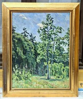 Quality Landscape from the Early 20th Century - Park Scene (oil painting)
