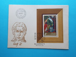 FDC (C4/2) - 1967. Festmény III. blokk - Uitz Béla - Almaszedők - (Kat.: 400.-)