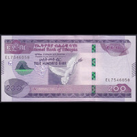 Etiópia 200 Birr 2012 (2020) P-W58 UNC
