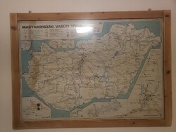 Vasuti térkép Magyarország