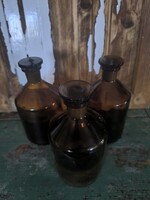Règi vintage patika üvegekek 3db