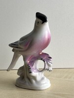 IRIZÁLÓ Vintage csehszlovák porcelán búbos cinege