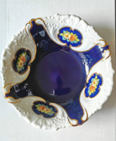 Pirken-hammer porcelain serving bowl cobalt blue-gold