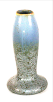 European Blue Iridescent Porcelain Vase with Marking