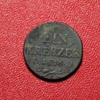 1 Krajcár / Kreuzer 1816 S Ausztria