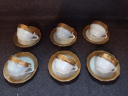 Csehszlovák porcelán, teás csésze szett, 6db (Mariazell) / cserelehetőség játékokra,kisautókra,..