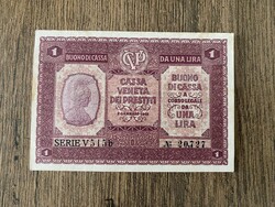 Olaszország 1 Líra 1918 XF++