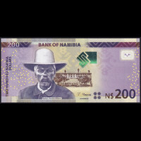 Namíbia 200 Dollars 2022 P-15 UNC