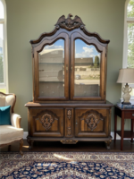 Luxury Design, Faceted Glass Neobaroque Display Cabinet / Sideboard