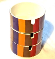 Vilaroy&Boch 3 emeletes hamuzó "Santiago" 11 cm magas, 8 cm átmérőjű Luxemburg