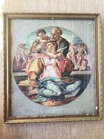 Michelangelo Buonarroti (A Szent Család ) festményének nyomata