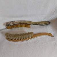 Antik WMF szecessziós jelzett ezüstözött kefe pár (ruha és hajkefe)