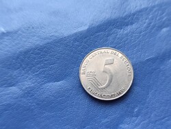 ECUADOR 5 CENTAVOS 2000 MONTALVO! UNC!