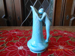 Zsolnay glazed well-viewing woman vase