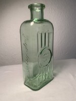 Antik zöld gyógyszerészeti üveg