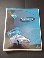 Aral autóskártya gyűjtemény, 54 db kártya + gyűjtő + újság
