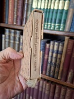 1957-bibliofil minikönyv  EDUARD MÖRIKE: MOZART PRÁGAI UTAZÁSA védőtokoe