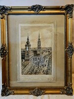 Majerszky Róbert akvarell 1922.Ritka gyűjtői darab!