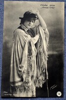 Fedák Sári as 'János vitéz' - Antique Strelisky Photo Postcard