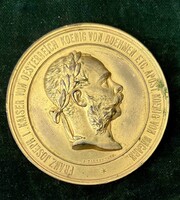Franz Joseph, 1873 Vienna World Exhibition Plaquette