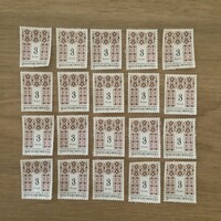 3 Ft-os Magyar Posta bélyeg 1995-ös 20 db
