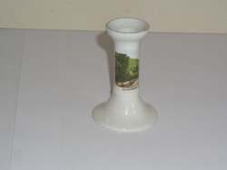 Antique, old porcelain candle holder, memory (Lillafüred promenade)