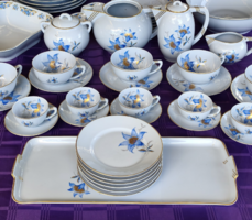 Zsolnay Art Deco Tea and Coffee Set with Sandwich Plate