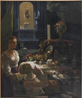 Kádár Tibor (1946-2021): Vanitas című  monumentális olajfestménye