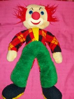 1980's eredeti CUDDLE WIT textíl üvegszemű bohóc baba figura 55 cm szép állapotban RITKA DARAB