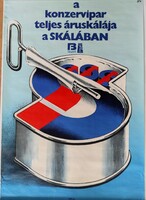 Eredeti, 1978-as Skála reklámplakát, Graf.: Mayer Gyula