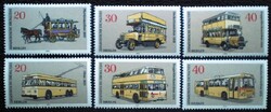 BB446-51 / Németország - Berlin 1973 Közlekedési eszközök Berlinben bélyegsor postatiszta