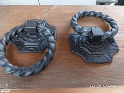 Medieval Cellar Door Gate Door Knocker Wrought Iron Tavern Knocker Box Lid Handle