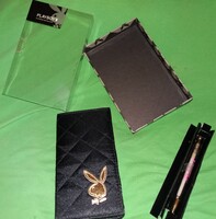 Eredeti MINŐSÉGI -PLAYBOY- golyóstoll és notesz HIBÁTLAN CSOMAG (a fényképezés miatt lett kibontva)