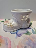Staffordshire ( angol )nagyobb méretű porcelán, bakancs ( akár kaspónak is )