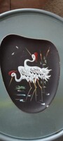 Handmade ceramic wall plate – Crane Hema