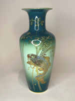 Hollóházi porcelain koi pond fish vase