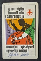 Magyar Vöröskereszt kártyanaptár 1970
